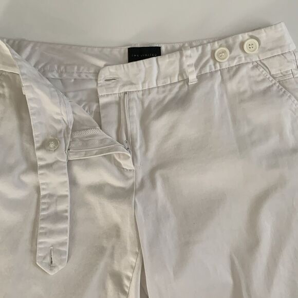The Limited Drew Fit White Women's Stretch Shorts Size 10 - Picture 4 of 8